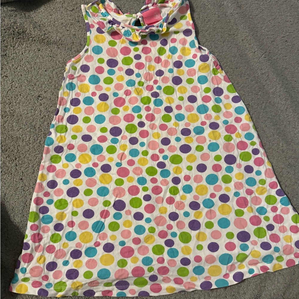 J.Khaki Polka Dot dress 4T